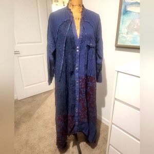 Long patchwork dress